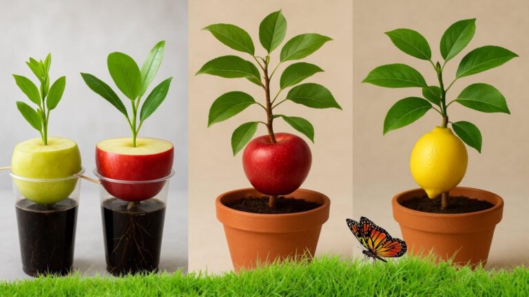 This forgotten trick turns fruit scraps into thriving apple and lemon plants…