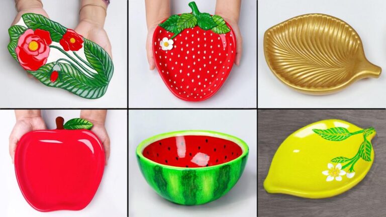 This simple technique transforms cement into stunning fruit bowls that look like ceramics…