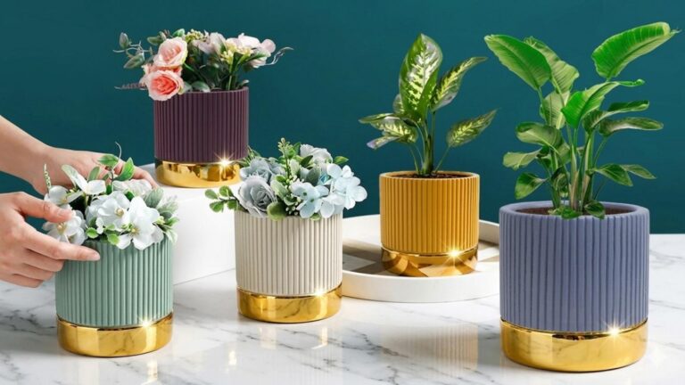 An old trick turns ordinary cement into stunning vases that look like ceramics…