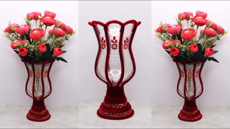 This simple trick transforms empty bottles into stunning flower vases…