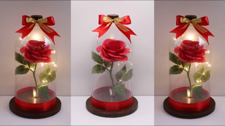 Transform plastic bottles into stunning rose lamps… you won’t want to miss this simple guide!