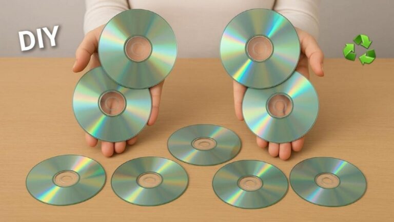 This simple idea transforms an old CD into stunning home decor…