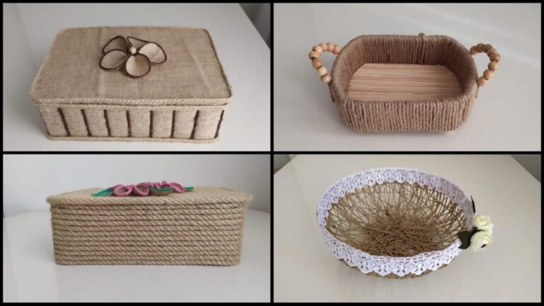 This forgotten trick transforms jute rope into stunning baskets you can make today…