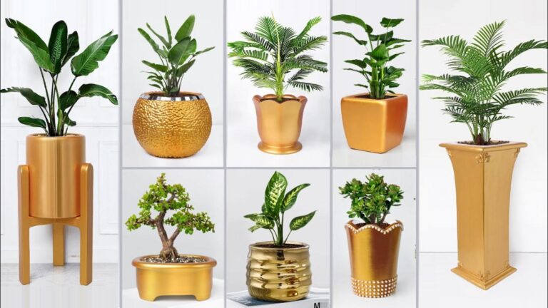This simple trick transforms ordinary cement into stunning flower vases…