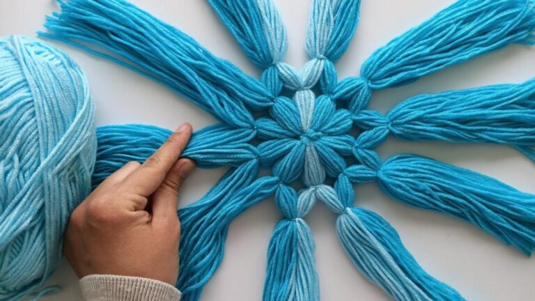 An old trick transforms yarn into stunning home decor… you’ll love the results!