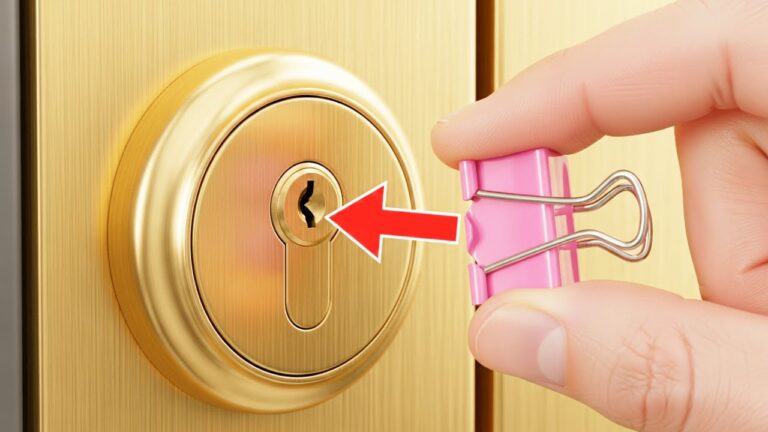 Unlock a Lock in 3 Seconds with Just a Paper Clip — Here’s How!