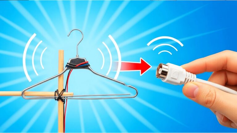 7 Creative Ways to Transform Old Coat Hangers into a DIY TV Antenna