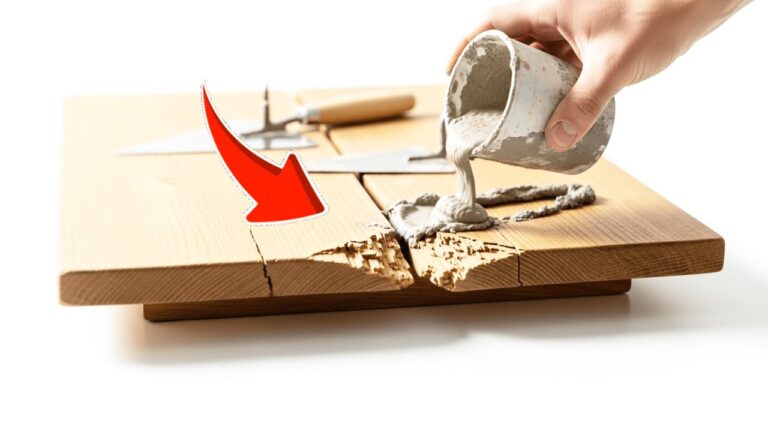Fix a Broken Wooden Table in 5 Minutes: My Quick Cement Repair Solution!