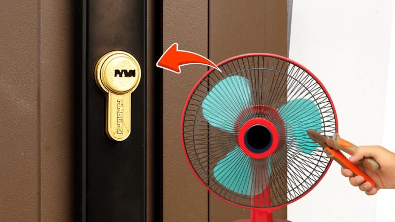 5 Super Tips to Open an Emergency Door Without a Key Using an Old Fan!
