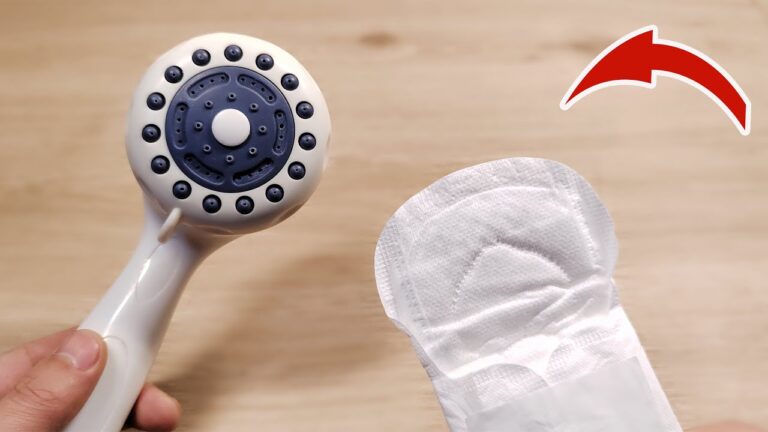 Discover 5 Genius Reasons to Stick a Sanitary Pad on Your Showerhead Today!