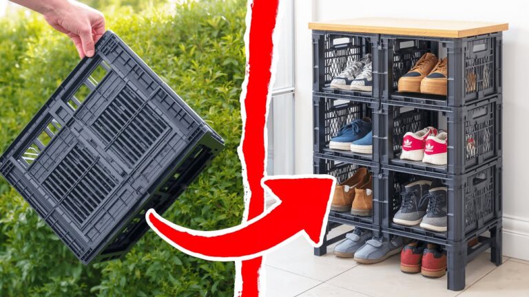 7 Creative Ways to Transform Plastic Crates into Stylish Shoe Racks