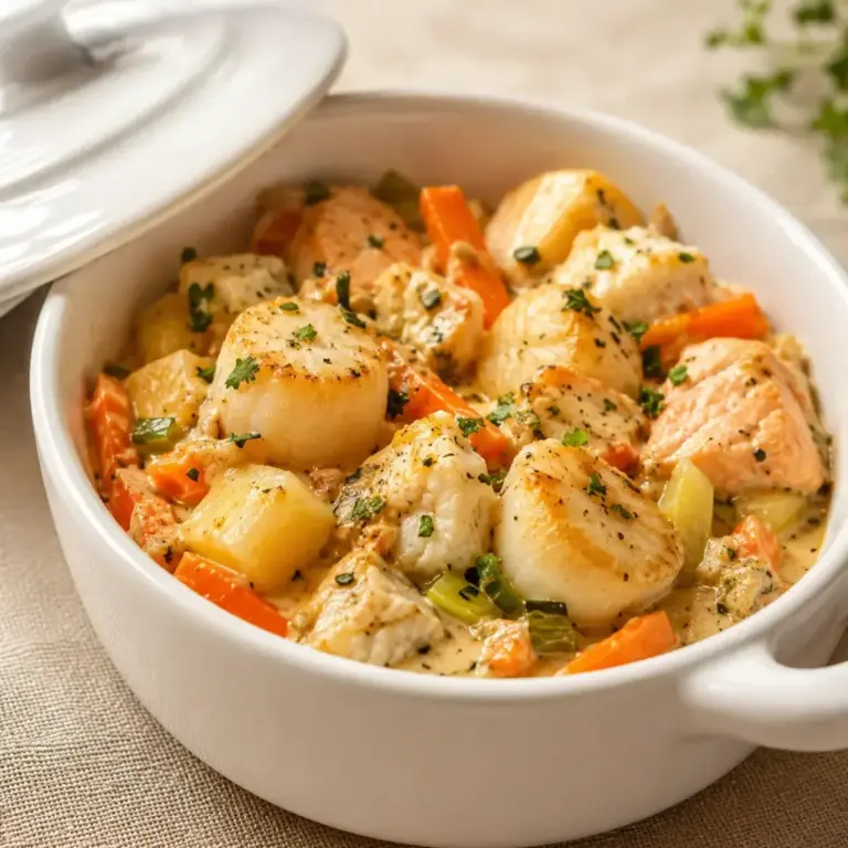 Creamy Seafood and Scallop Casserole: A Gourmet Delight You’ll Love
