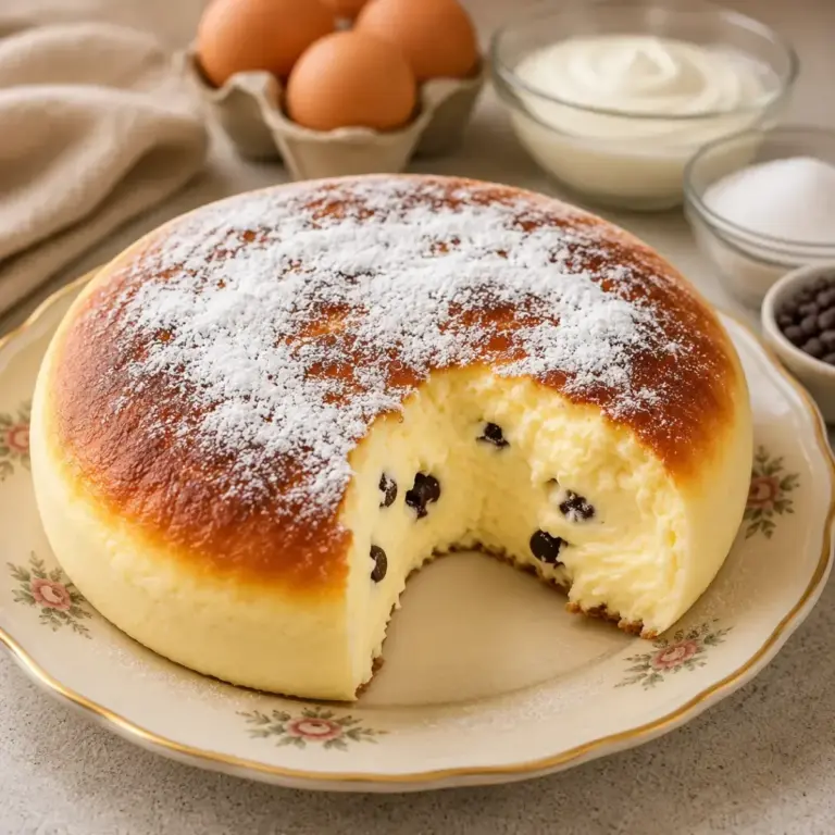 Light and Irresistible White Cheese Cake with Chocolate Chips