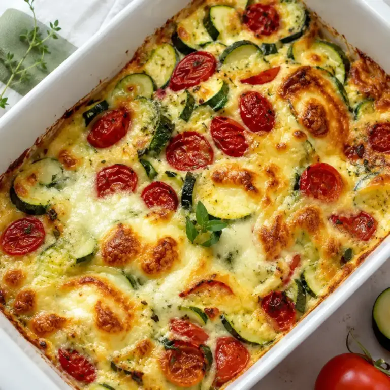 Light Zucchini and Tomato Gratin: Delicious and Low-Calorie Delight