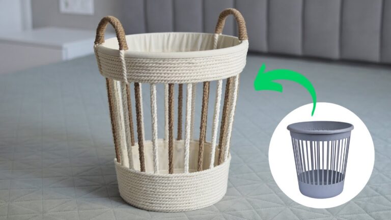 10 Creative Rope Basket Ideas You Can DIY from Plastic Buckets
