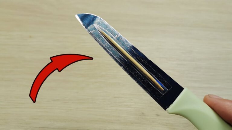 Unlock 1 Amazing Kitchen Trick: Use a Toothpick on Your Knife for Simple Solutions!