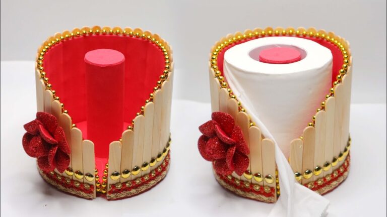 7 Creative Ways to Make a Tissue Holder from Ice Cream Sticks!