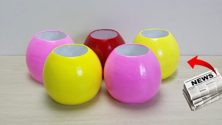 Create 5 Stunning Flower Vases from Newspaper in Minutes!