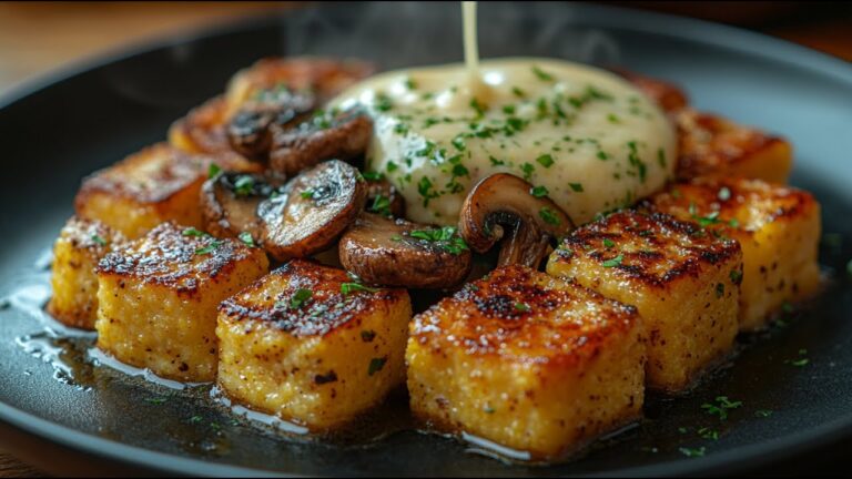 7 Steps to Make Crispy Vegan Polenta with Garlic Mushrooms You’ll Love