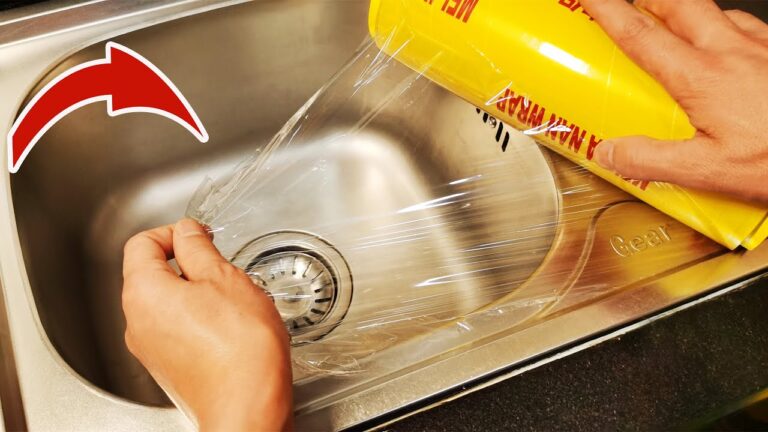 10 Genius Ways Plastic Wrap Transforms Your Stainless Steel Sink for Everyday Cleaning!