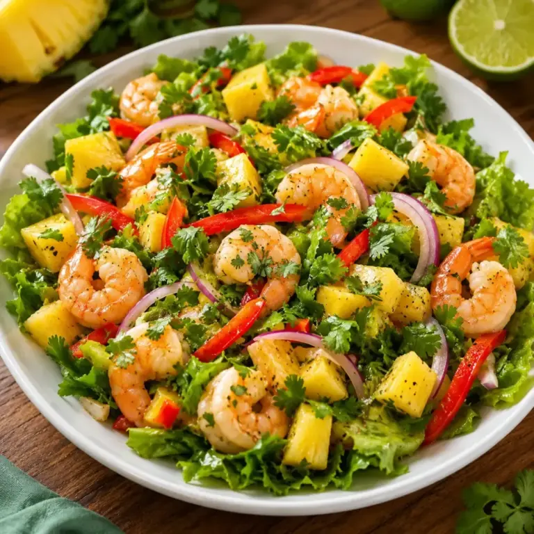 Tropical Shrimp Salad with Pineapple and Cilantro: A Refreshing Delight