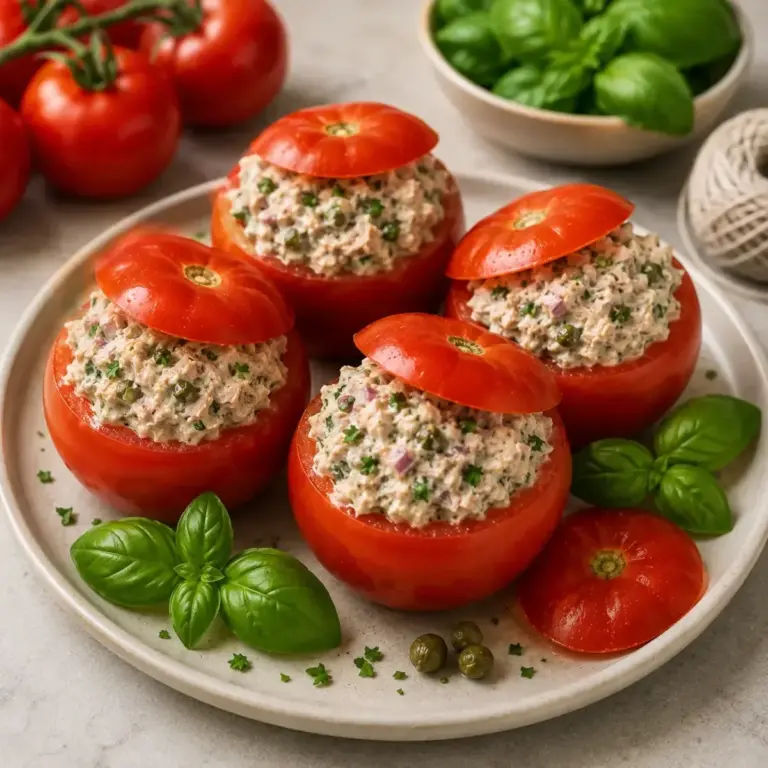 Stuffed Tomatoes with Tuna: A Fresh and Flavorful Appetizer